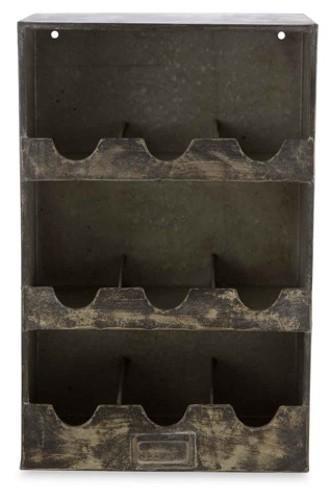 Iron 9 Wine Bottle Holder-abc