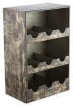 Iron 9 Wine Bottle Holder-abc