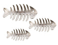Aluminium Fish Dish Wall Art-Set of 3-abc