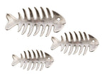 Aluminium Fish Dish Wall Art-Set of 3-abc