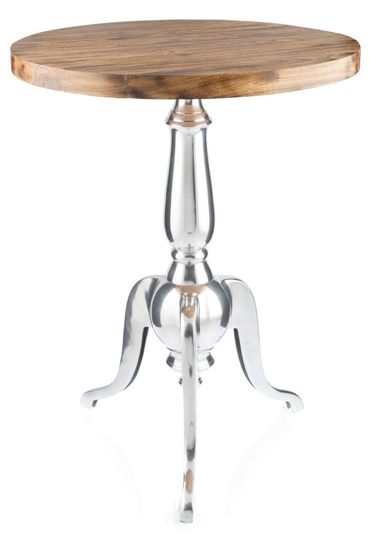 Aluminium Round Table w/ Wood top-abc