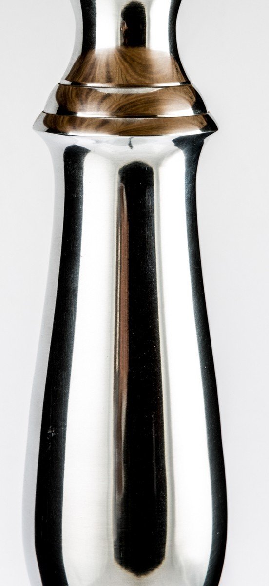 Aluminium Round Table w/ Wood top-abc