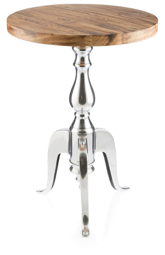 Aluminium Round Table w/ Wood top-abc