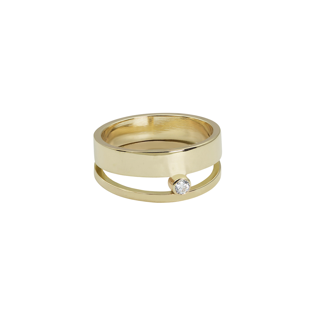HOVER RING, WHITE DIAMOND-abc