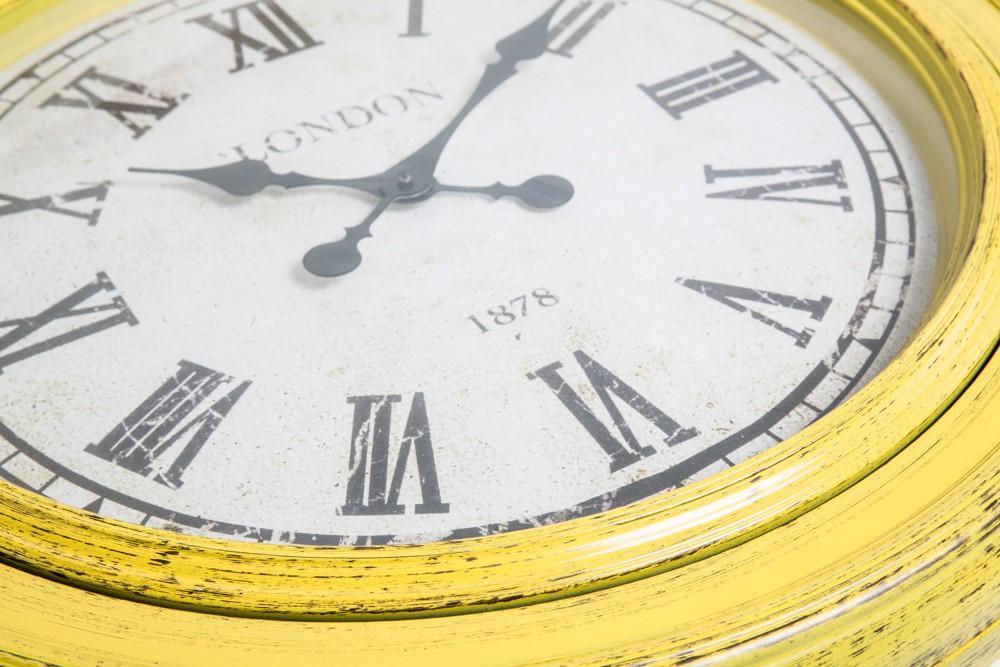 Round Clock London Roman Numerals-abc