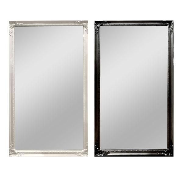 Hannah Ornate Mirror Black & White-abc