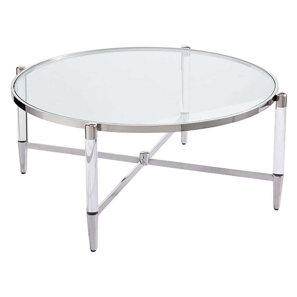Floating Coffee Table Silver-abc
