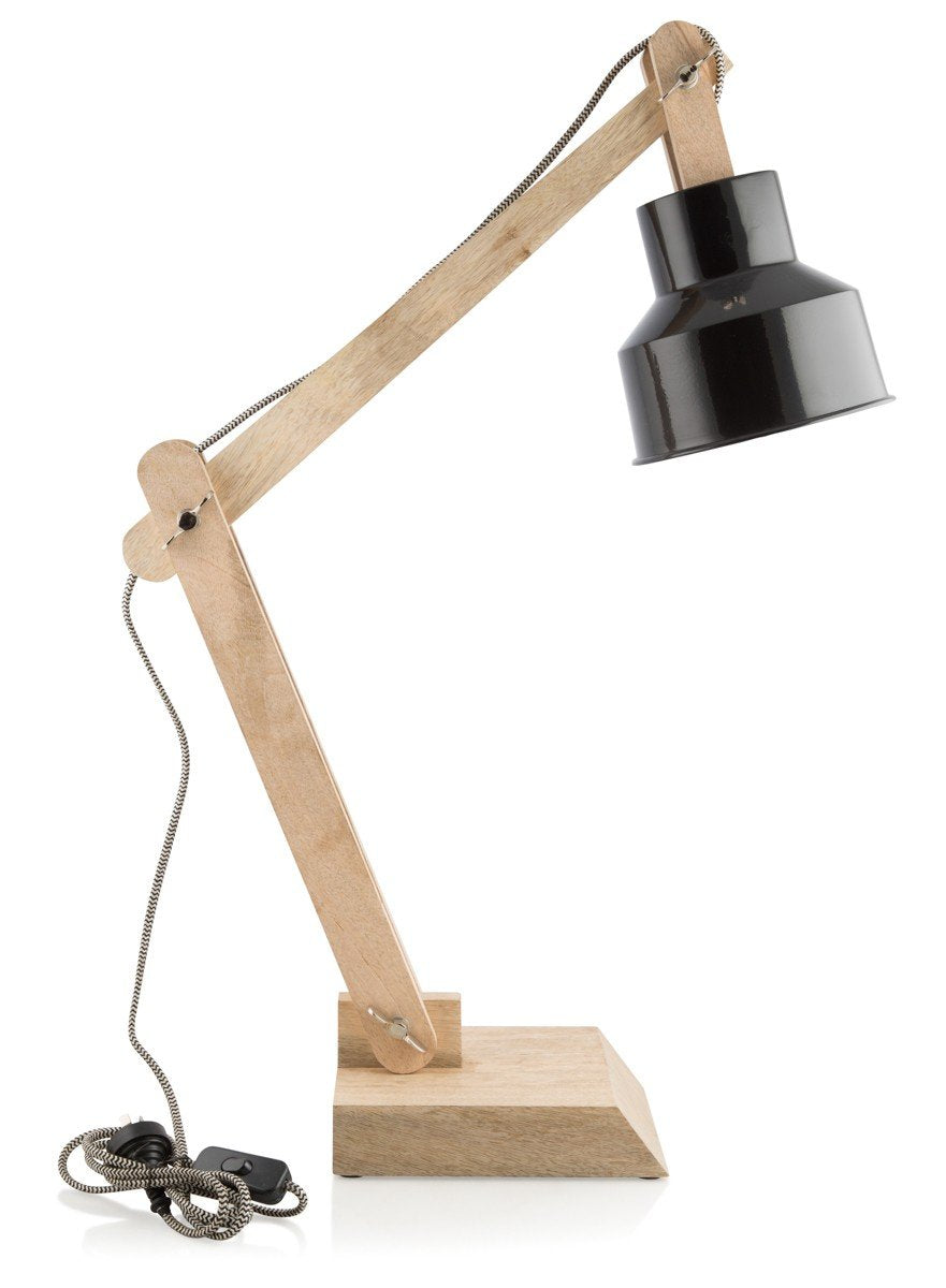 Chelsea Adjustable Wood and Iron Desk lamp-abc