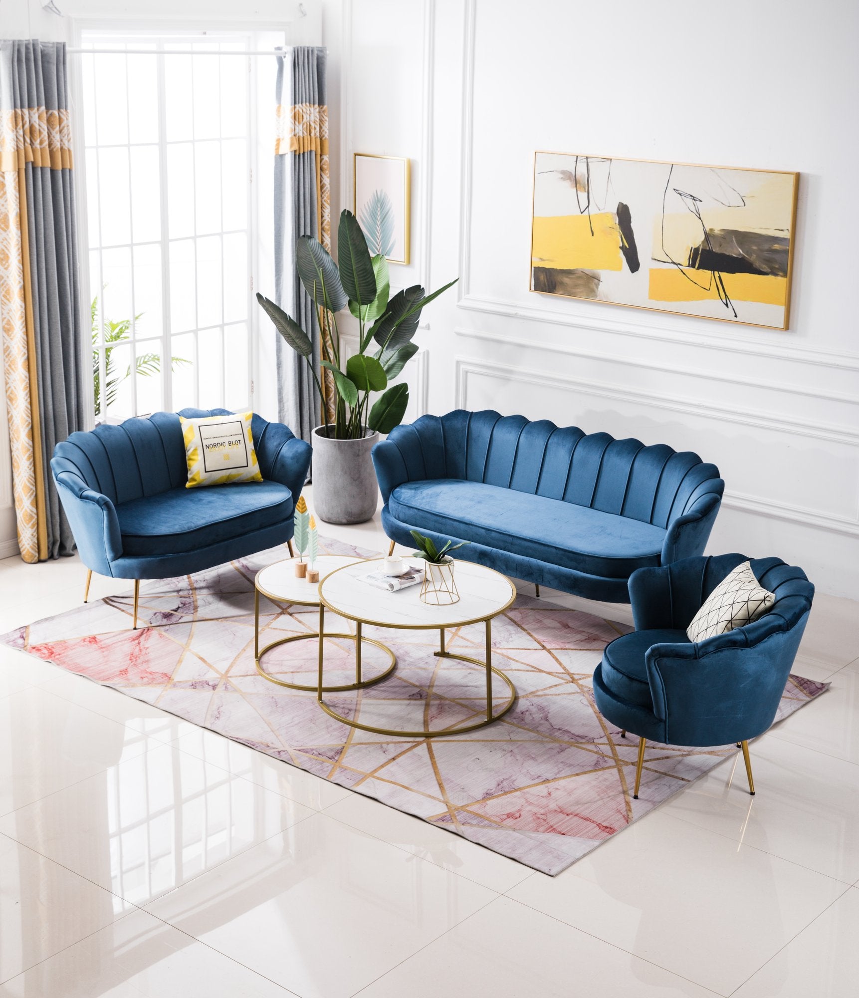 Murcia 2 Seater Navy-abc