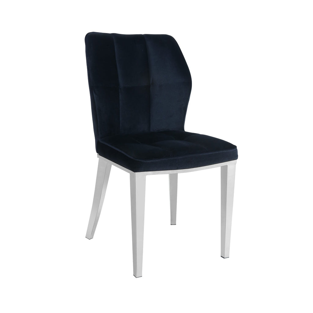 Ghibli Dining Chair Silver/Black (Set of 2)-abc