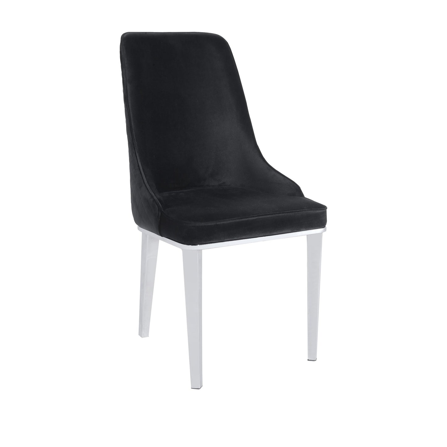 Levante Dining Chair Silver/Black-abc