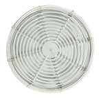Rattan Round Coffee Table with Glass-abc