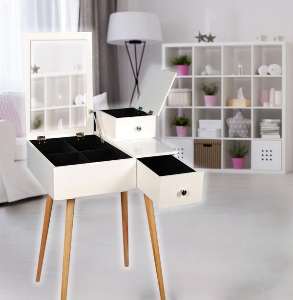 Retro Makeup Table White-abc