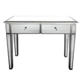 Manhattan Hall Table Bevelled Glass Style in Silver Color-abc