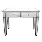 Manhattan Hall Table Bevelled Glass Style in Silver Color-abc