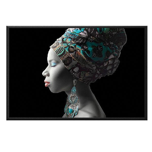 African Princess Framed Canvas-abc
