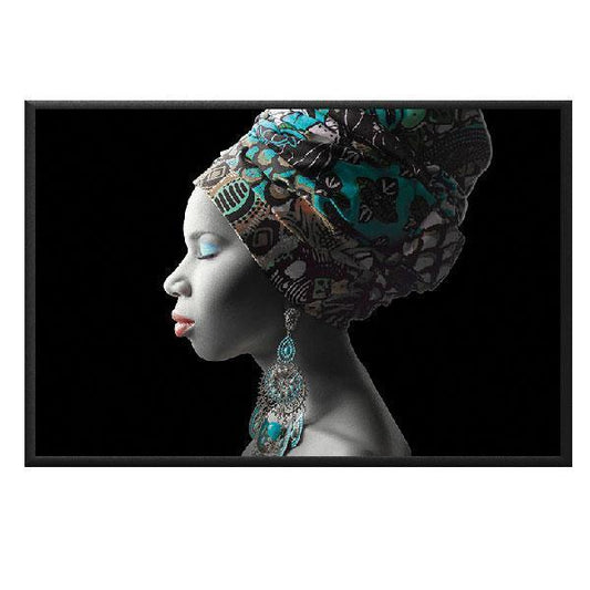 African Princess Framed Canvas-abc