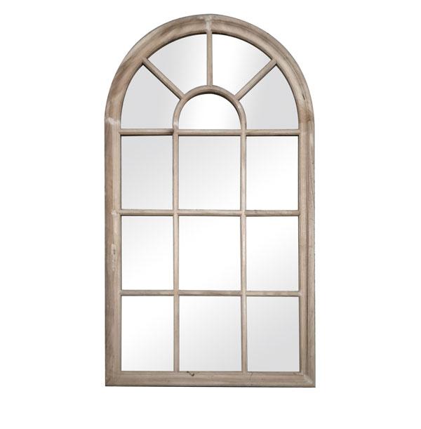 Romeo Arch Mirror Wood Grain 143cm-abc