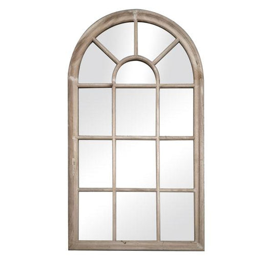Romeo Arch Mirror Wood Grain 143cm-abc