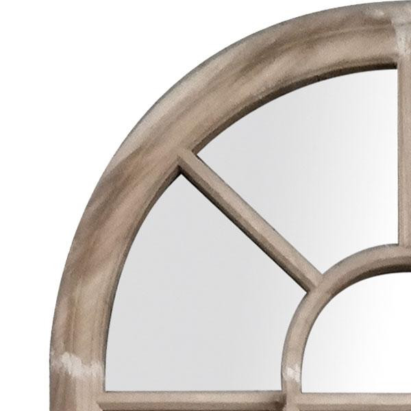 Romeo Arch Mirror Wood Grain 143cm-abc