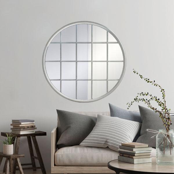 Walter Wall Mirror Brushed White-abc