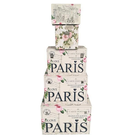 I Love Paris Trunk Set of 5-abc