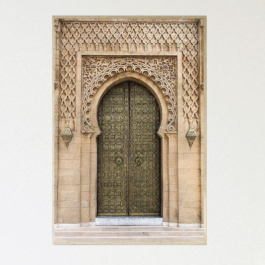 Moroccan Escape Framed Canvas Champagne Colour-abc