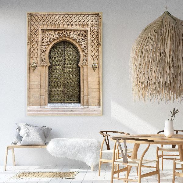 Moroccan Escape Framed Canvas Champagne Colour-abc
