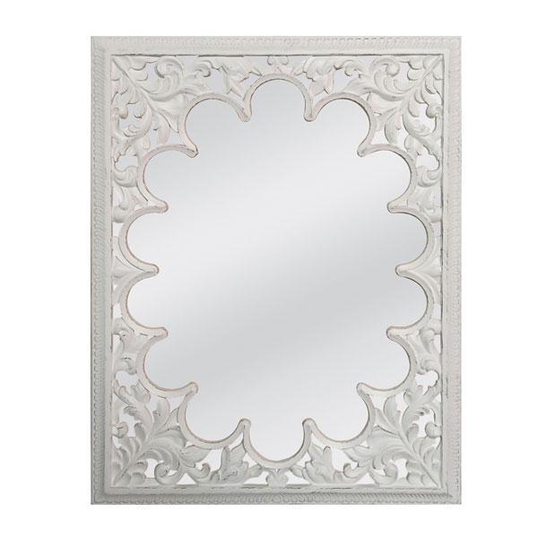 Jamila Mirror Matt White-abc