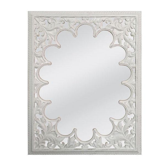 Jamila Mirror Matt White-abc