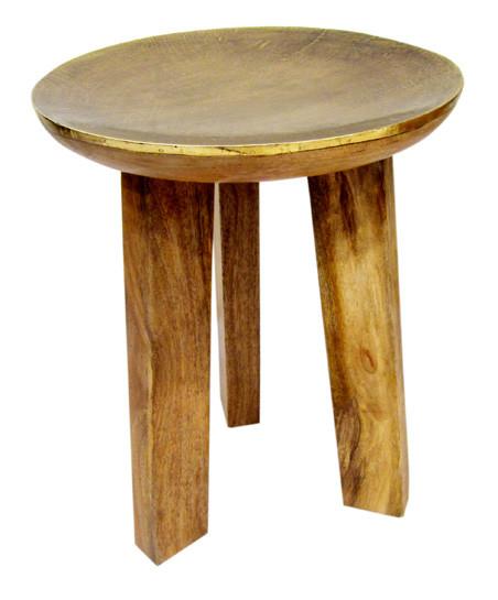 JEMMA Stool - Embossed Metal Top-abc