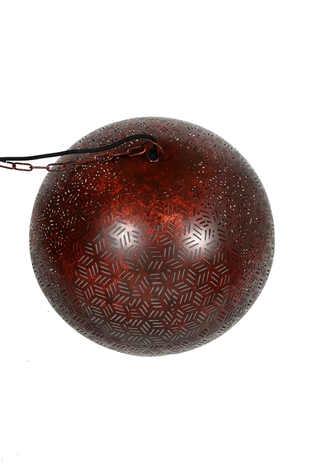Kappa Medium - Bronze - Perforated Dome Pendant Light-abc