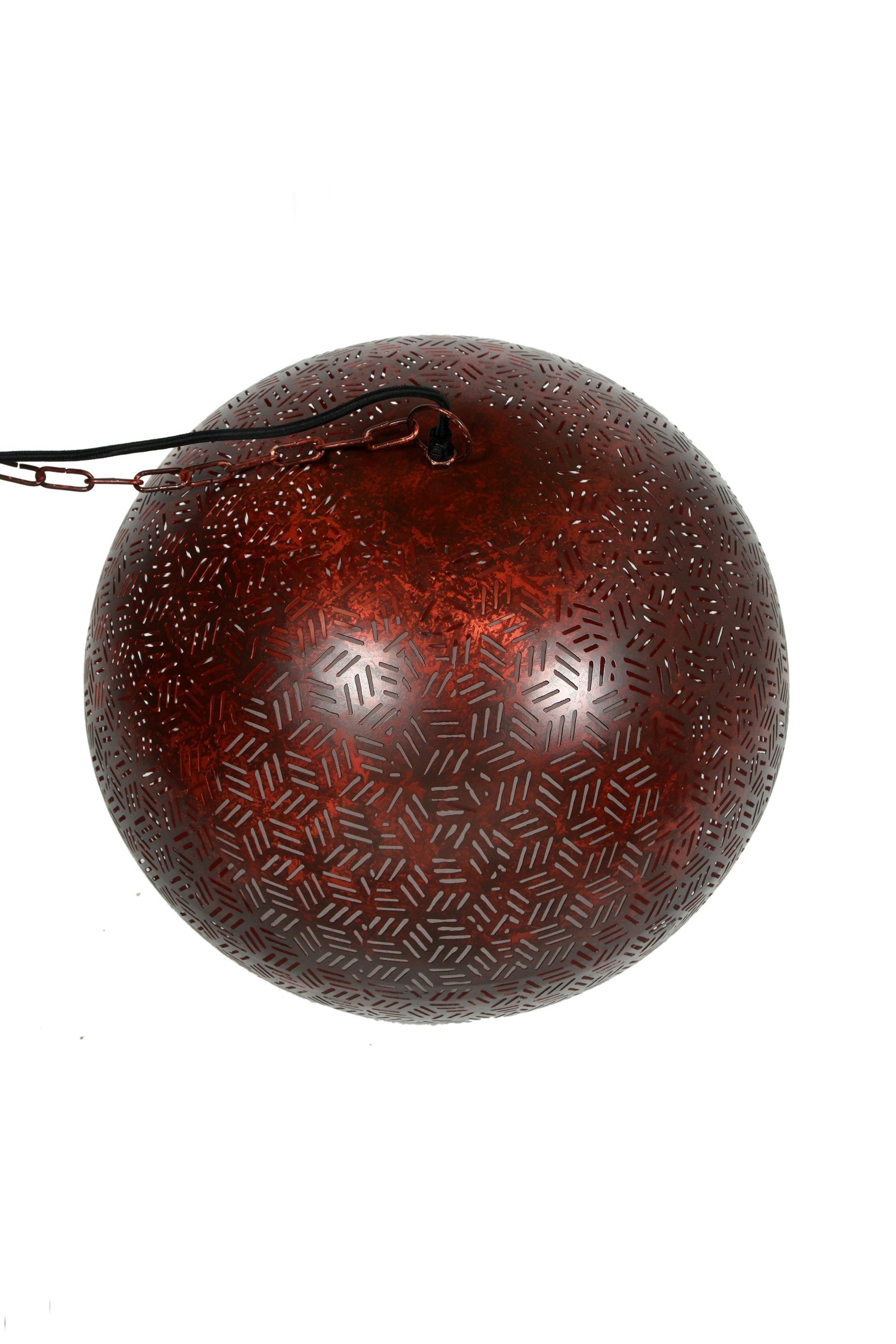 Kappa Medium - Bronze - Perforated Dome Pendant Light-abc