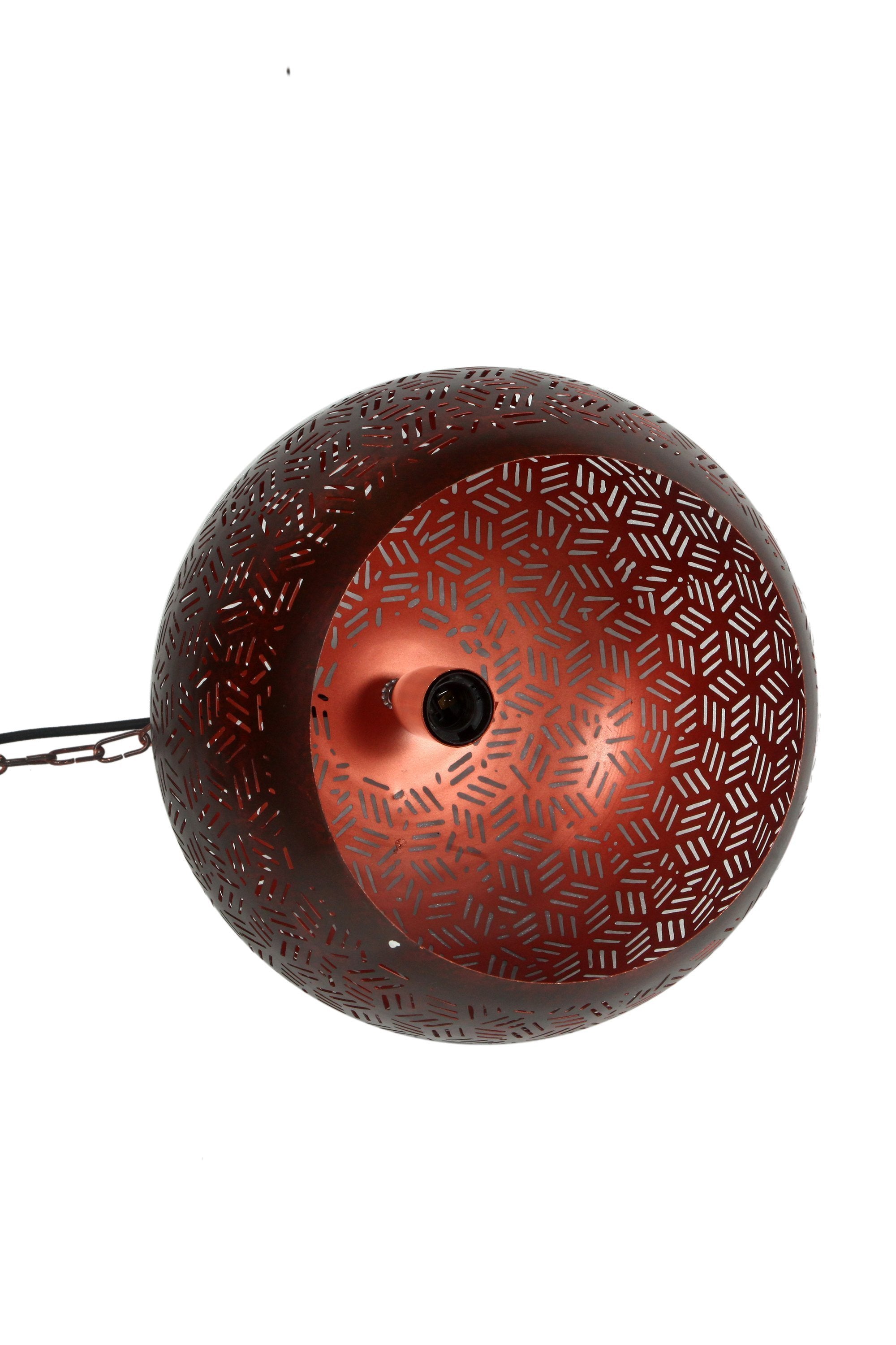 Kappa Small - Bronze - Perforated Dome Pendant Light-abc