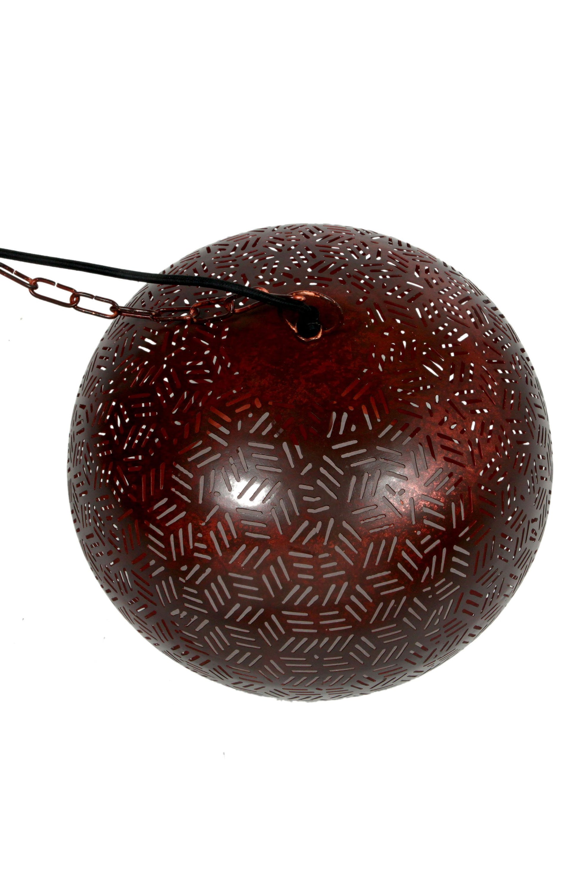 Kappa Small - Bronze - Perforated Dome Pendant Light-abc