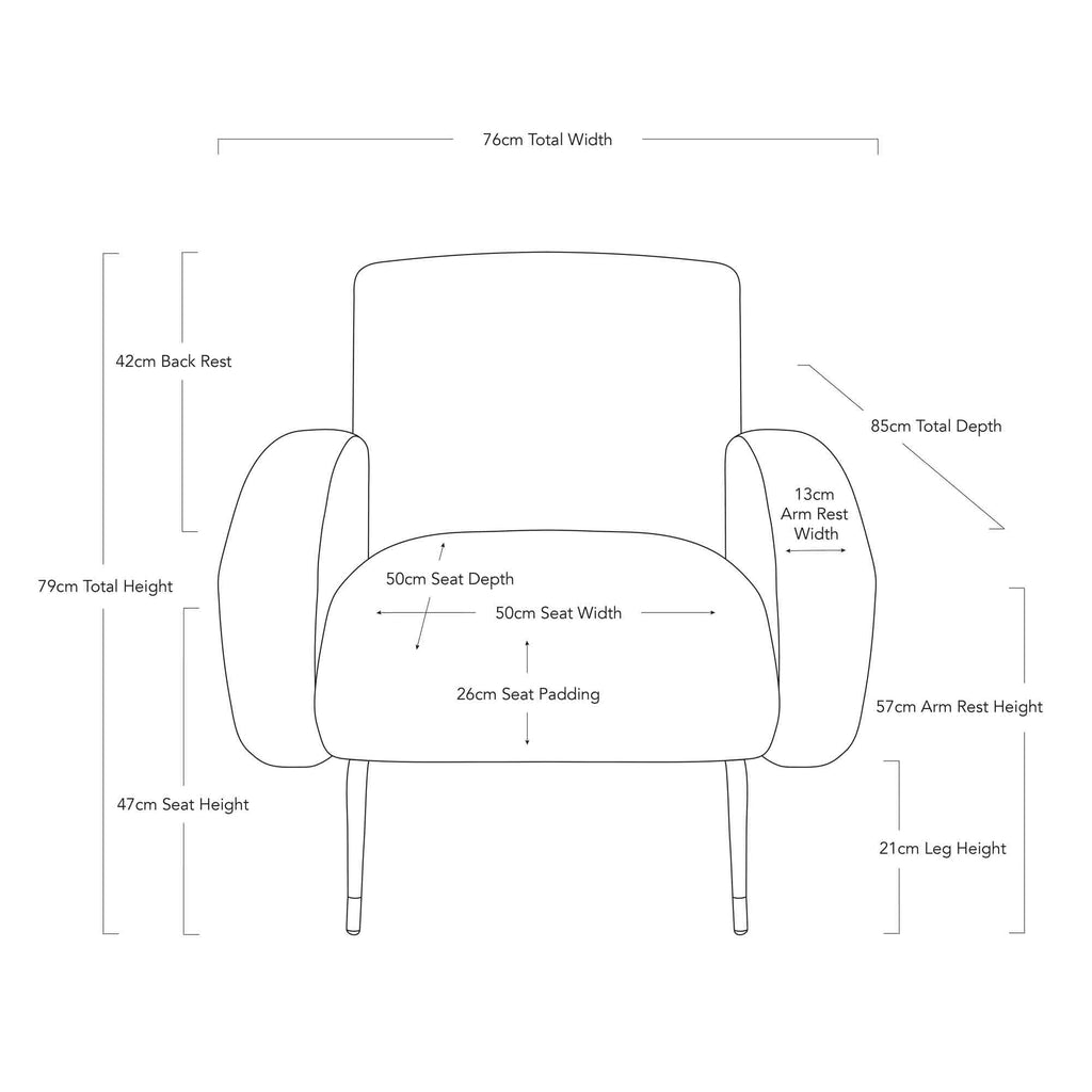 Kennedy Armchair - Natural-abc