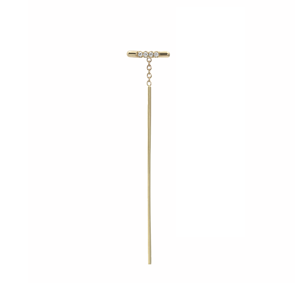 PAVÉ LINEA THREADER, WHITE DIAMOND-abc