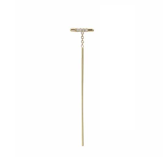 PAVÉ LINEA THREADER, WHITE DIAMOND-abc