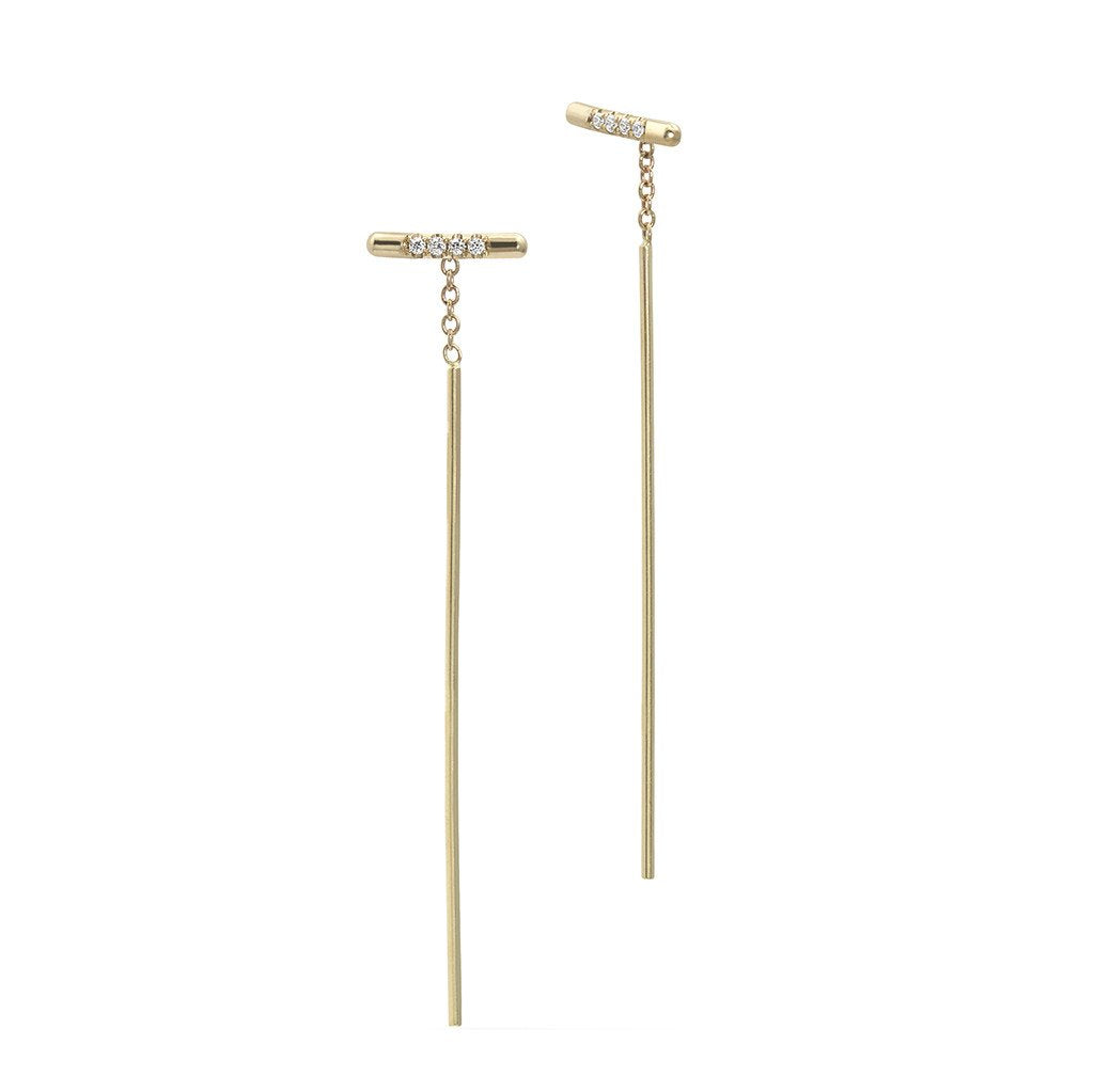 PAVÉ LINEA THREADER, WHITE DIAMOND-abc