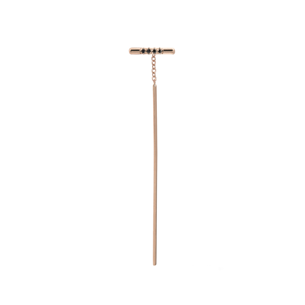 PAVÉ LINEA THREADER, BLACK DIAMOND-abc
