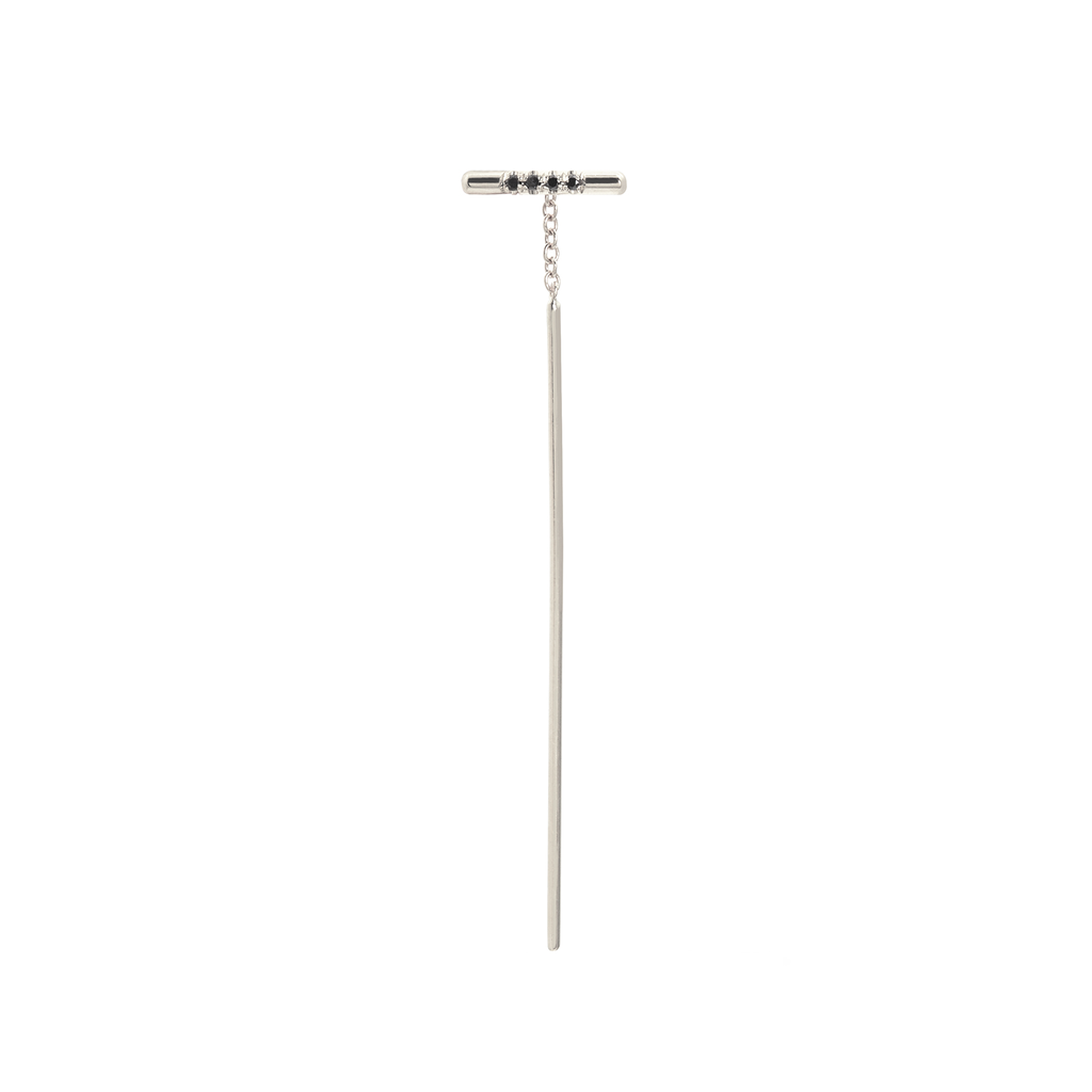PAVÉ LINEA THREADER, BLACK DIAMOND-abc