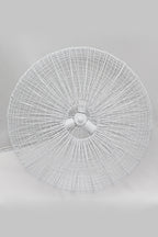 Lobster - White - Wire Weave Ellipse Pendant Light-abc