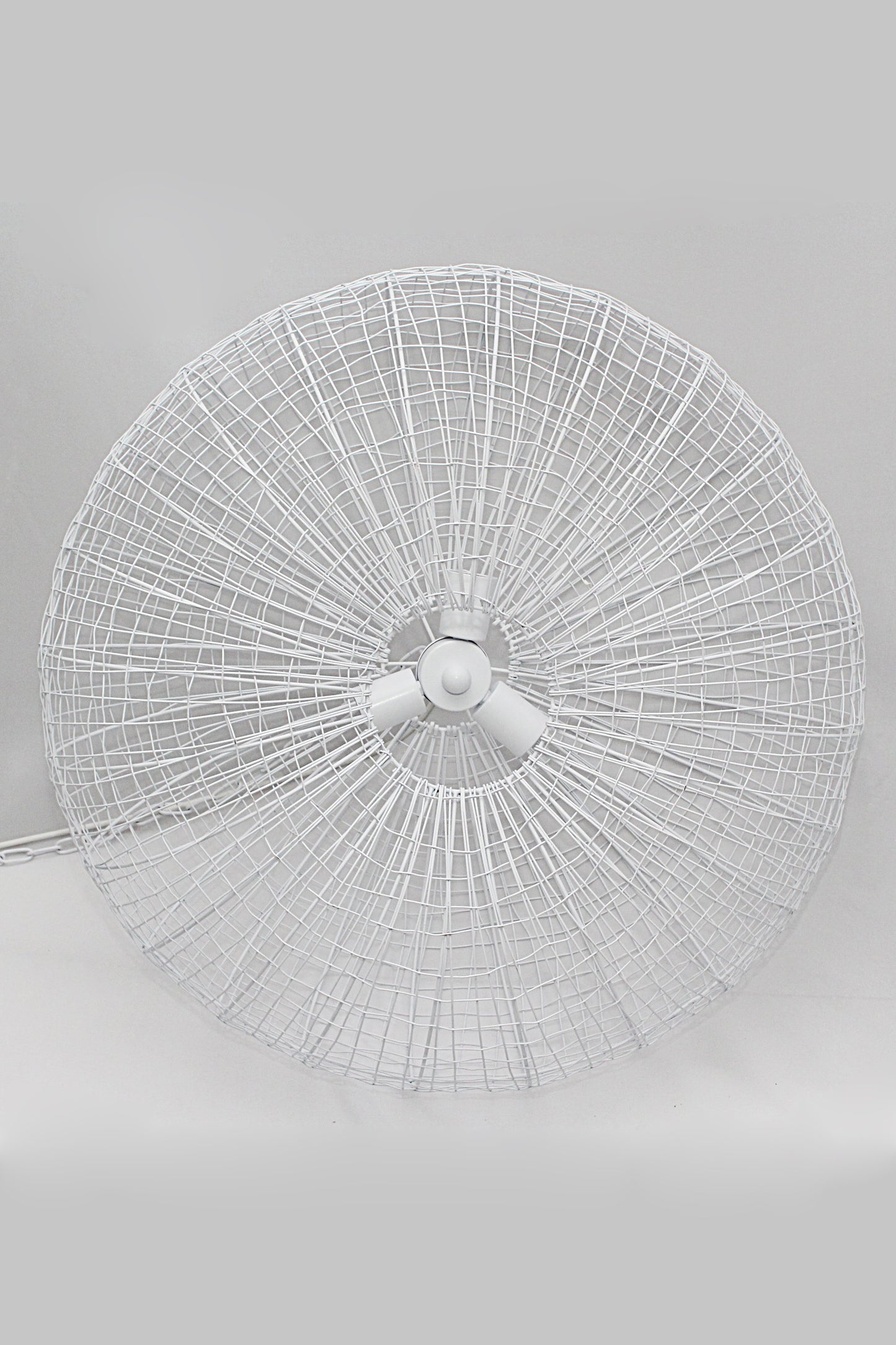Lobster - White - Wire Weave Ellipse Pendant Light-abc