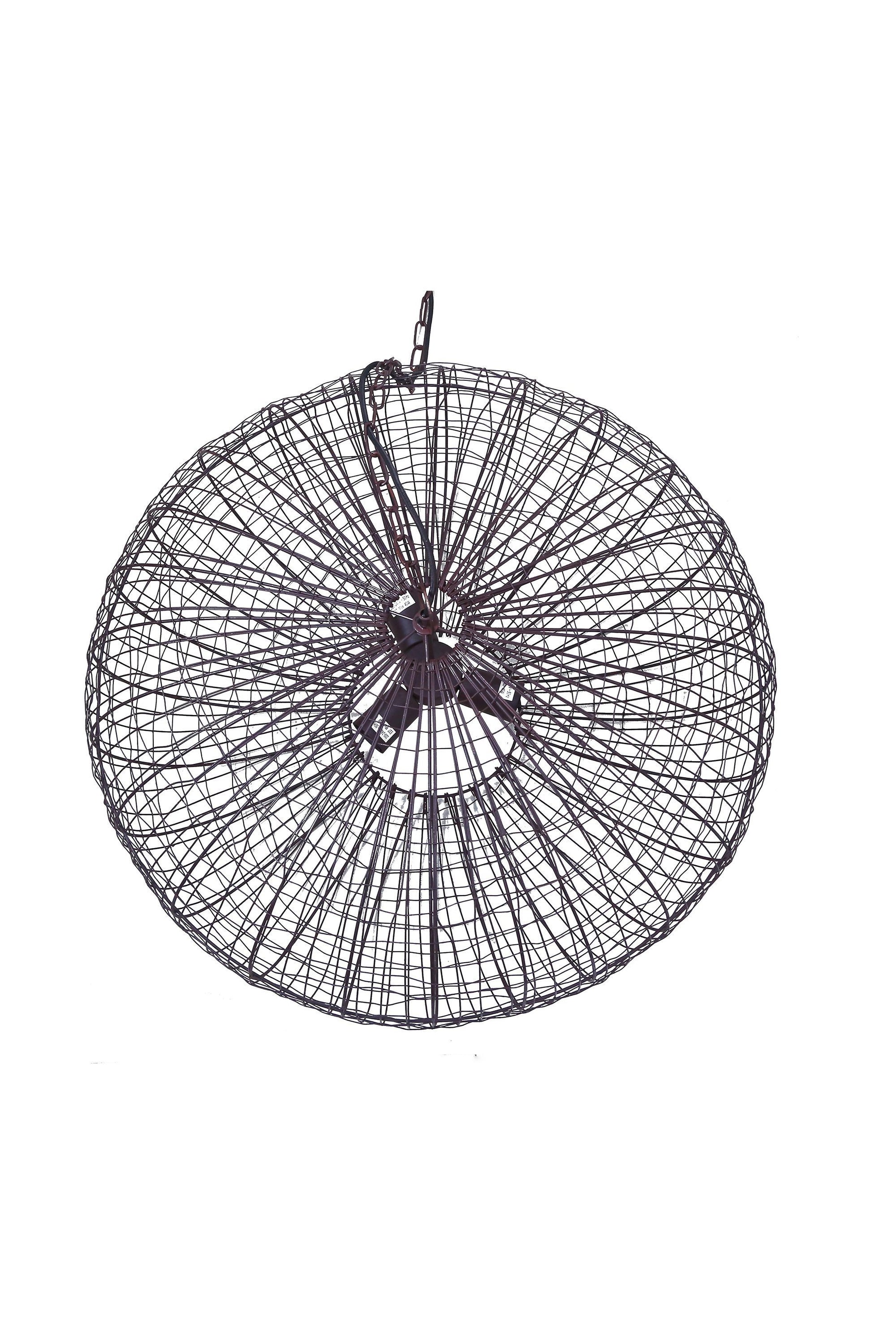 Lobster - Antique Copper - Wire Weave Ellipse Pendant Light-abc