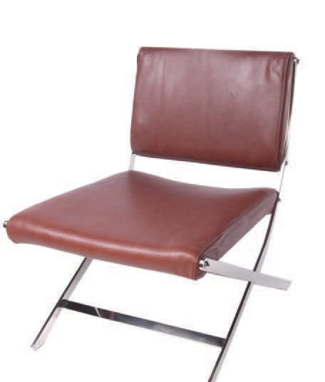 LUCA Occasional Chair - Tan Leather-abc