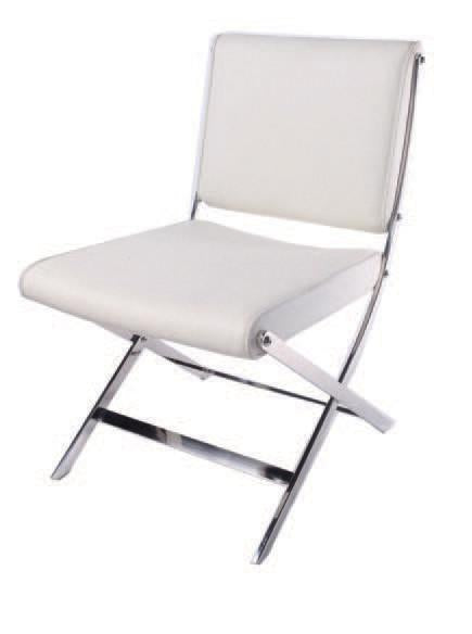 LUCA Occasional Chair - White Leather-abc