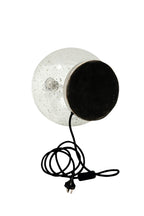 Lustre Ball Table - Clear - Stone Effect Glass Ball Table Lamp-abc