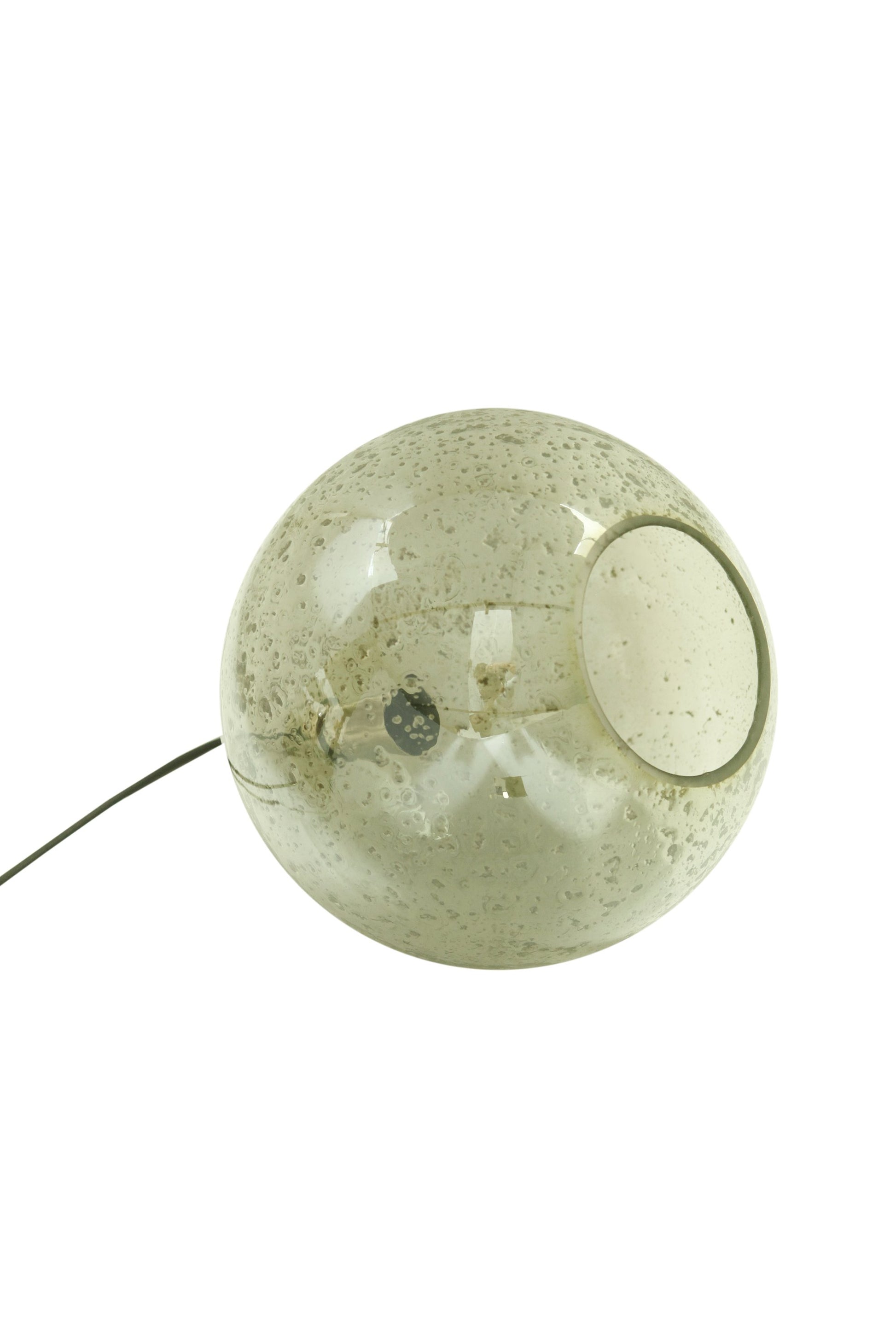 Lustre Ball - Pale Green - Stone Effect Glass Ball Pendant Light-abc