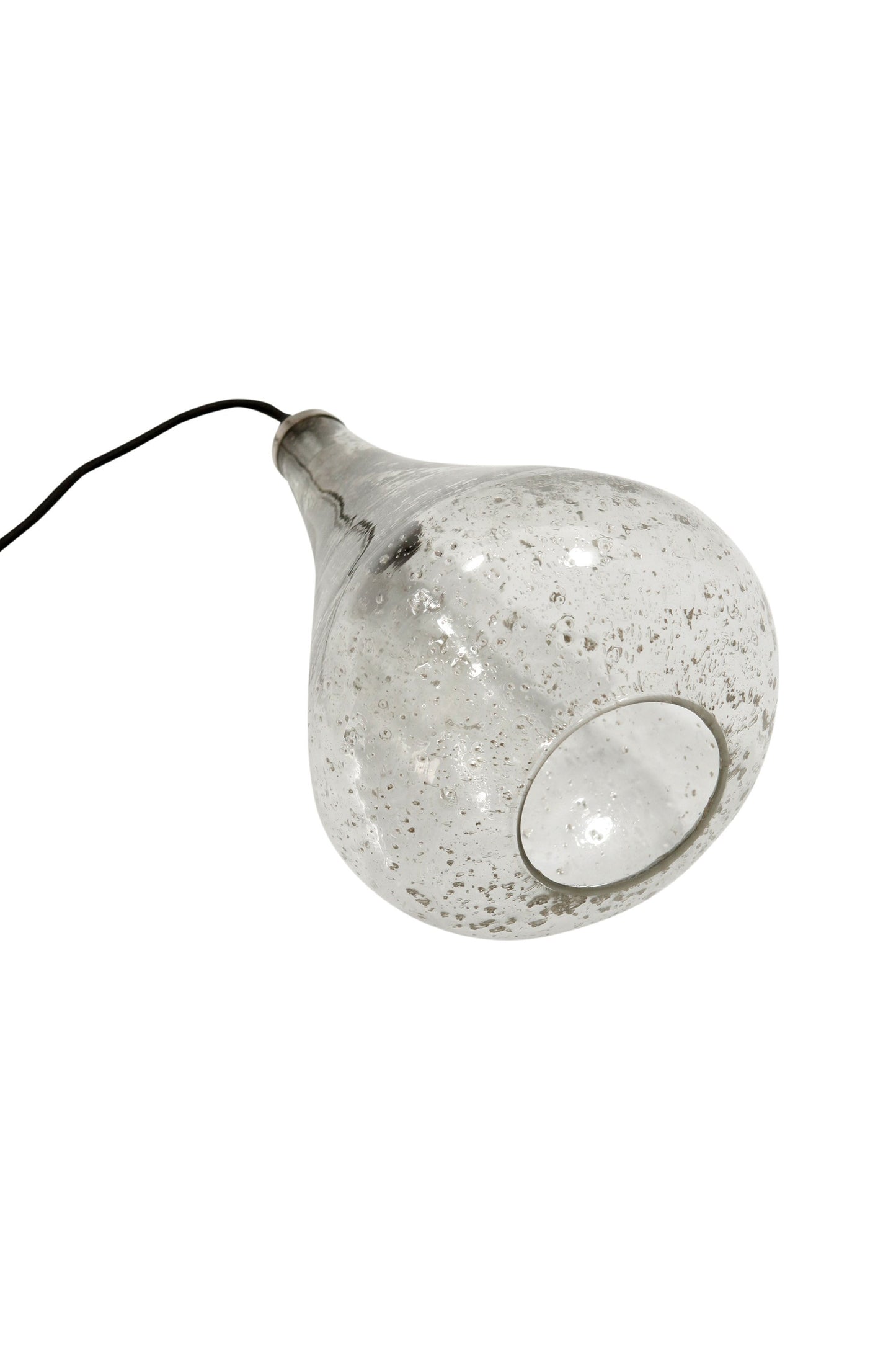 Lustre Teardrop - Clear - Stone Effect Glass Bell Pendant Light-abc