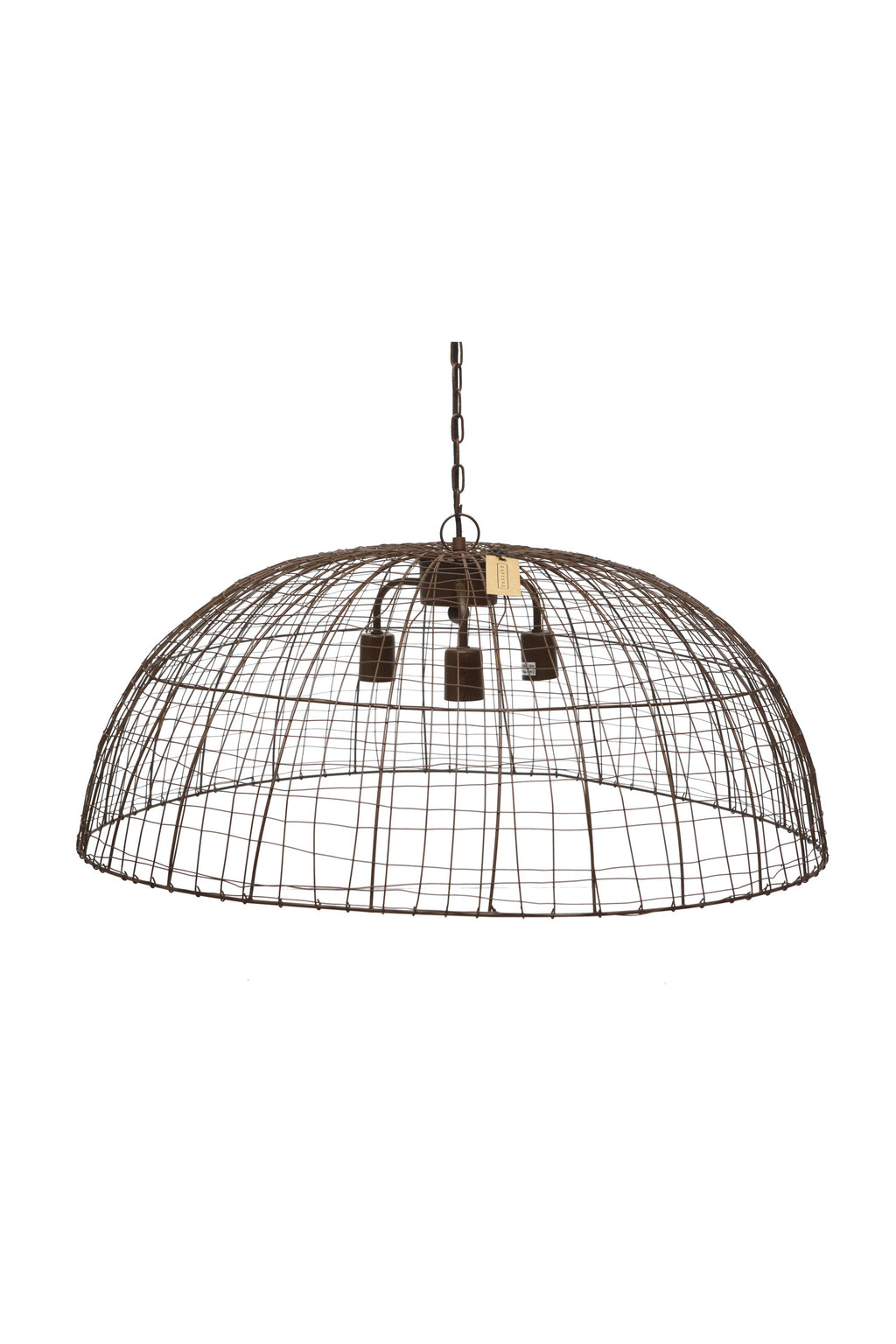 Cray Dome - Antique Copper - Wire Weave Dome Pendant Light-abc